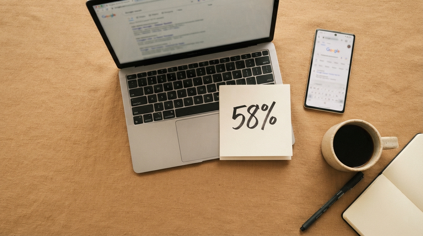 58% of Google Searches Now End Without a Click